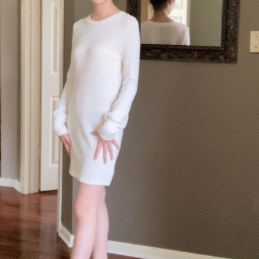Knit Sweater Dress Elegant Office/Party